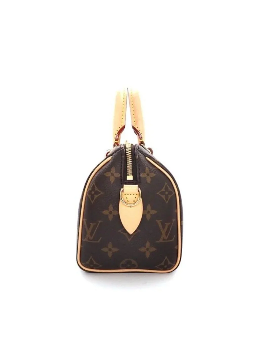 Louis Vuitton Shoulder Bag Speedy Bandouliere 20 Beige Monogram Canvas Vachetta